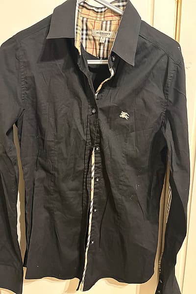 Burberry London black check shirt by Burberry — pre-loved on Thrifted.mt