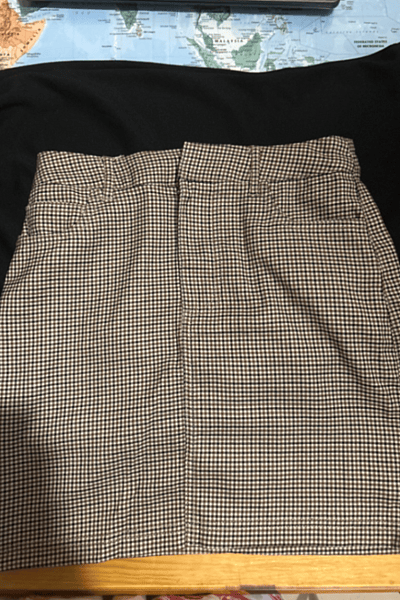 Classic Plaid Mini Skirt by Kiabi — pre-loved on Thrifted.mt