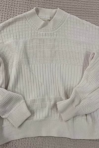Chunky Knit Patterned Jumper — pre-loved on Thrifted.mt