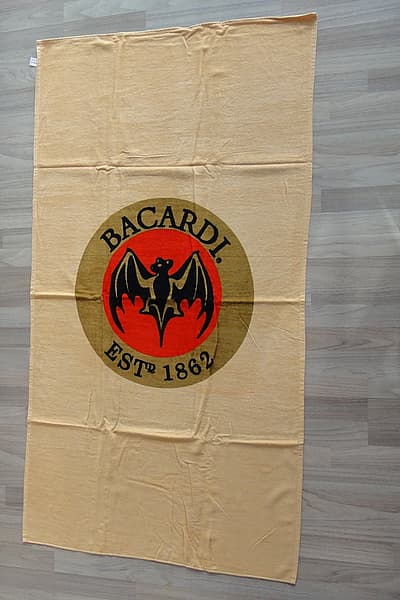 NEW Bacardi Rum Beach Towel — pre-loved on Thrifted.mt