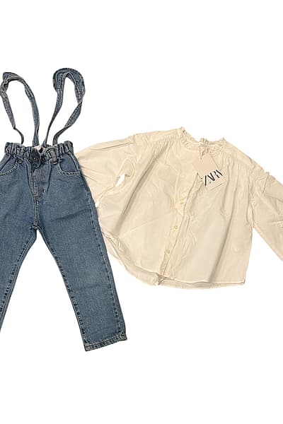 Zara Shirt and Dangri Jeans — pre-loved on Thrifted.mt