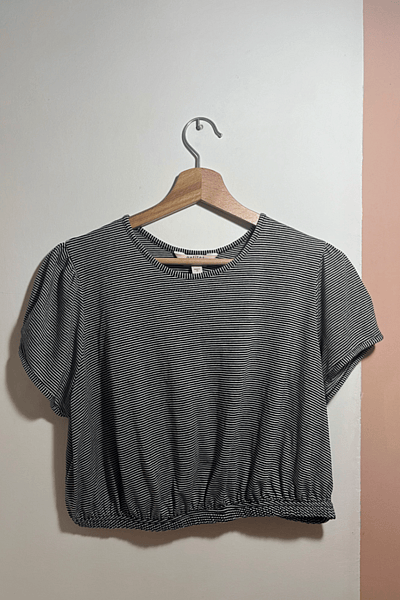 Miss Selfridge Petite Striped Crop Top by Miss Selfridge Petite — pre-loved on Thrifted.mt