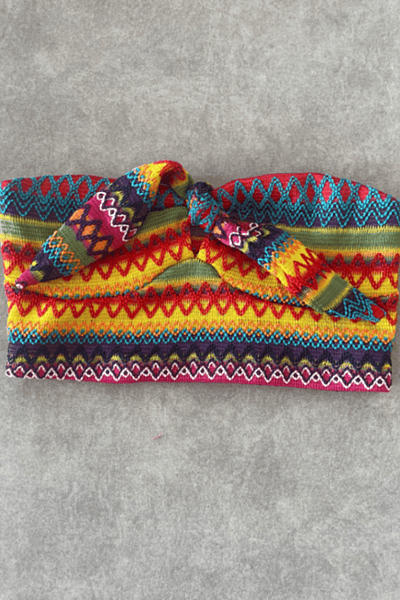 Colorful Patterned Bandeau Top — pre-loved on Thrifted.mt