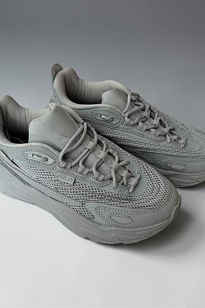 Chunky Grey Lace-up Trainers by Fila — pre-loved on Thrifted.mt