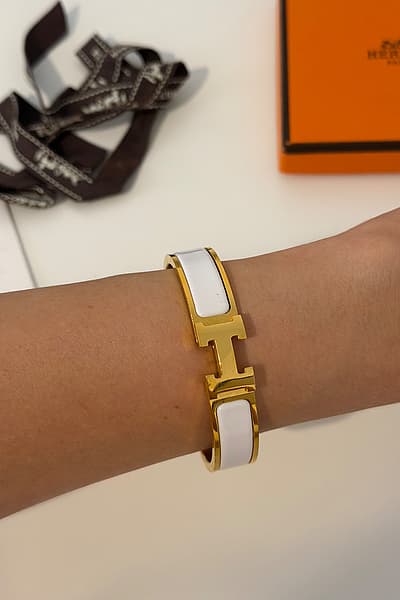 Hermès Clic H Gold Bracelet by Hermès — pre-loved on Thrifted.mt
