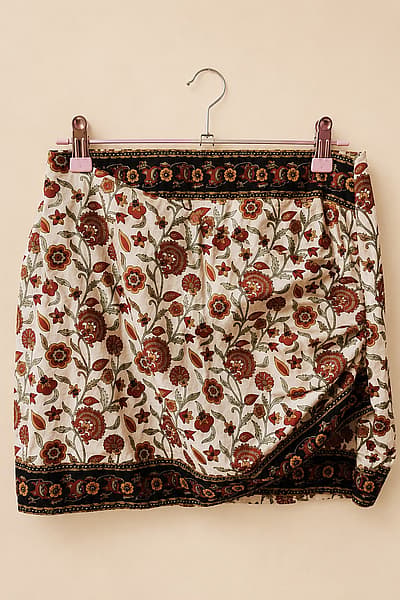 Zara Floral Print Wrap Skirt by Zara — pre-loved on Thrifted.mt