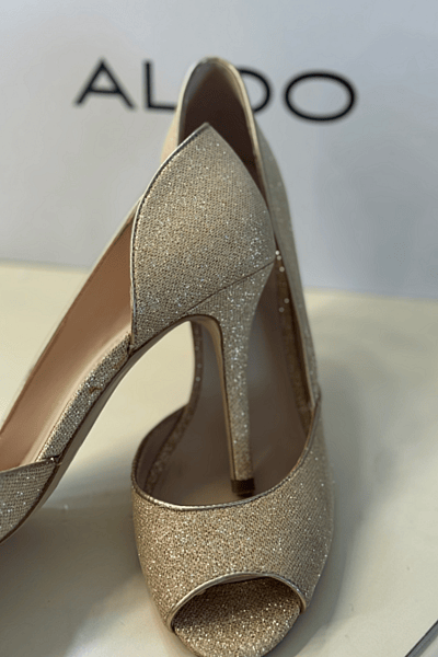 Gold Glitter Heels Aldo by ALDO — pre-loved on Thrifted.mt