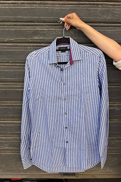 Zara Man Striped Cotton Shirt by Zara — pre-loved on Thrifted.mt