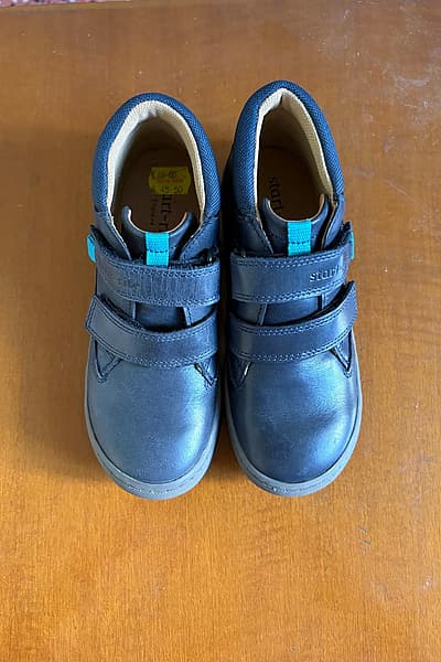 Start-rite navy leather boys shoes