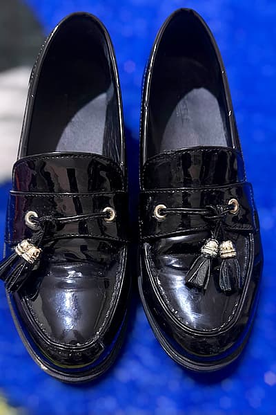 Asos Black Patent Tassel Loafers by Asos Truffle Collection — pre-loved on Thrifted.mt