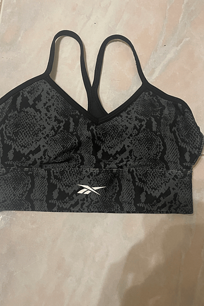 Patterned  Reebok Sports Bra by Reebok — pre-loved on Thrifted.mt