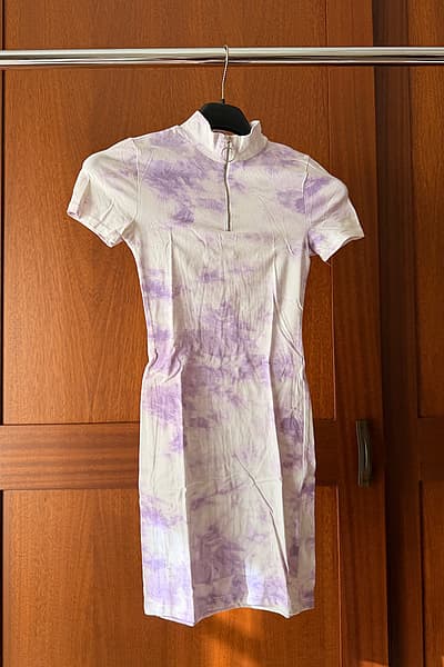 Jennyfer Purple Tie Dye Dress — pre-loved on Thrifted.mt