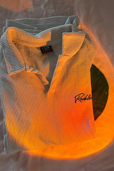 Waffle knit polo shirt by FSBN — pre-loved on Thrifted.mt