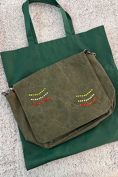 Camomilla Messenger Bag & Wallet Set by Camomilla Italia — pre-loved on Thrifted.mt