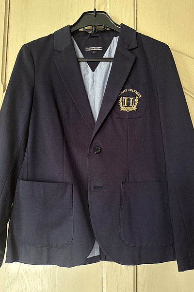 Navy Tommy Hilfiger Blazer Jacket by Tommy Hilfiger — pre-loved on Thrifted.mt