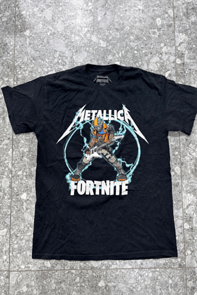 Graphic Metallica Fortnite Tee by Fortnite — pre-loved on Thrifted.mt