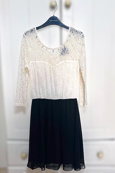 Lace Bodice Contrast Skirt Dress by Bershka — pre-loved on Thrifted.mt
