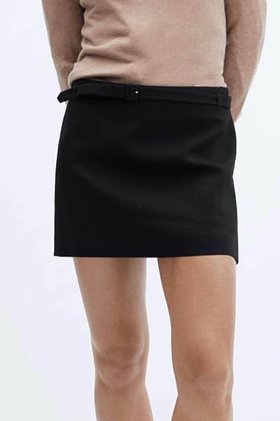 Mini Skirt with Belt by Mango — pre-loved on Thrifted.mt