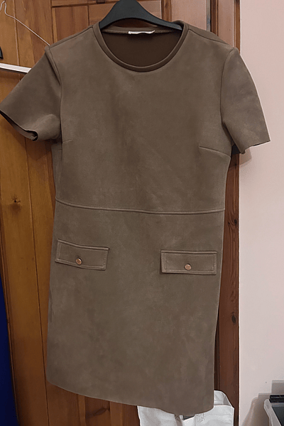 Short Sleeve Faux Suede Dress by Primark — pre-loved on Thrifted.mt