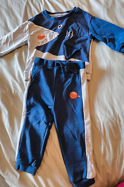 Kids shark motif loungewear set by Primark — pre-loved on Thrifted.mt