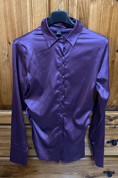 Shein purple blouse by Shein — pre-loved on Thrifted.mt