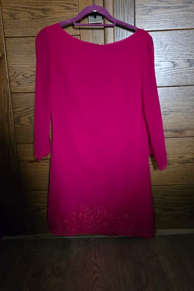 Pink Embroidered Shift Dress by Aphorism — pre-loved on Thrifted.mt