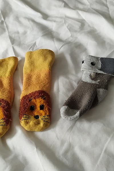 Animal themed baby socks — pre-loved on Thrifted.mt