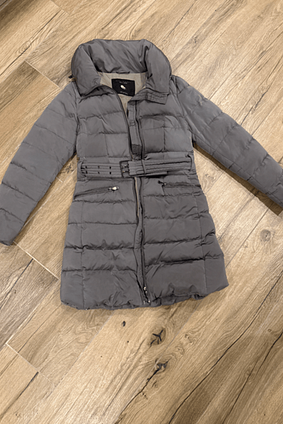 Belted Quilted Longline Puffer Coat by Zara — pre-loved on Thrifted.mt