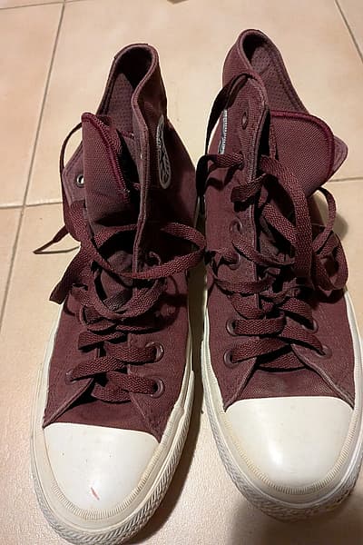 Maroon Converse High-Top Sneakers by Converse — pre-loved on Thrifted.mt