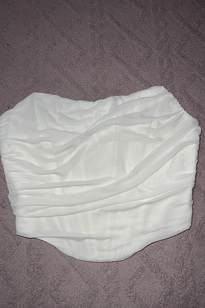 White Strapless Bustier by Shein — pre-loved on Thrifted.mt