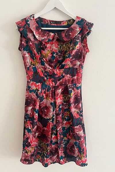 Floral Print Collared Dress