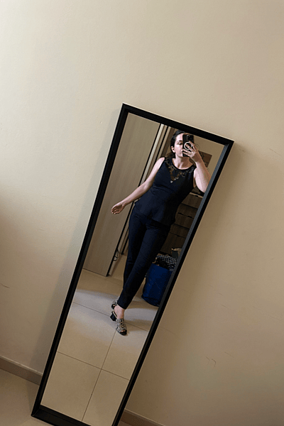 Black Elasticated Waist Trousers by Zara — pre-loved on Thrifted.mt