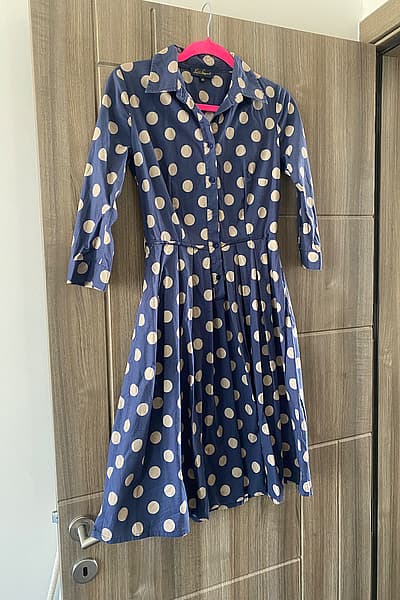 Luisa Spagnoli Polka Dot Cotton Shirt Dress by Luisa Spagnoli — pre-loved on Thrifted.mt
