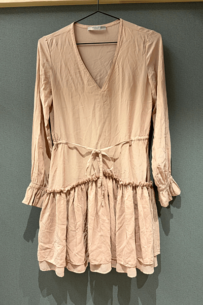 AllSaints Ruffle Tiered Mini Dress by AllSaints — pre-loved on Thrifted.mt