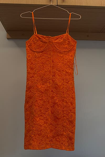 Orange lace cami dress by Zara — pre-loved on Thrifted.mt