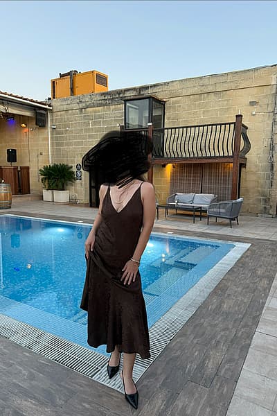 H&M Brown Maxi Dress by H&M — pre-loved on Thrifted.mt