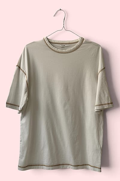 Kiabi Contrast Stitch T-Shirt by Kiabi — pre-loved on Thrifted.mt