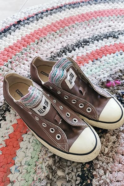 Converse Chuck Taylor – vintage washed look – unique design by Converse — pre-loved on Thrifted.mt