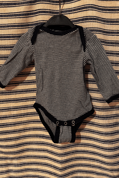 Striped long sleeve baby bodysuit by Jako-O — pre-loved on Thrifted.mt