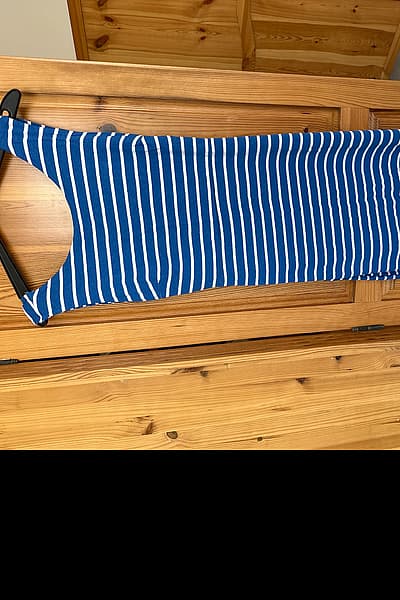 Blue White Stripe Sleeveless Dress — pre-loved on Thrifted.mt