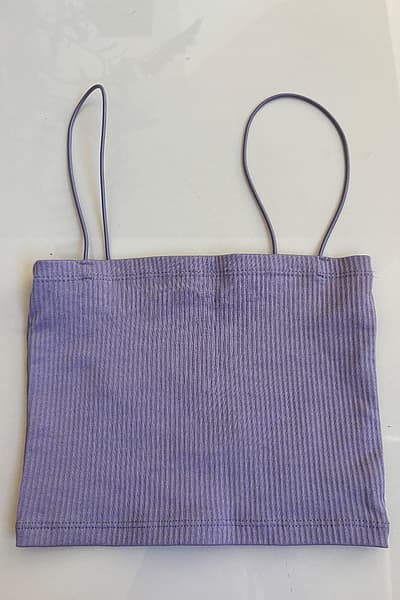 Lilac Ribbed Cami by PULL&BEAR — pre-loved on Thrifted.mt