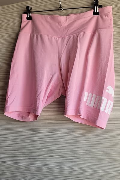 Pink Puma Logo Cycling Shorts by Puma — pre-loved on Thrifted.mt