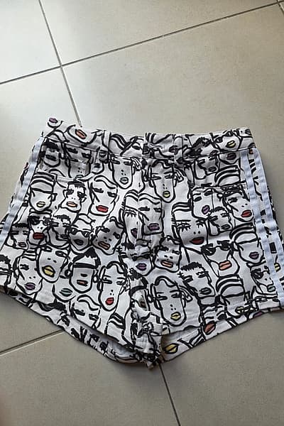 Adidas patterned graphic print shorts by Adidas — pre-loved on Thrifted.mt