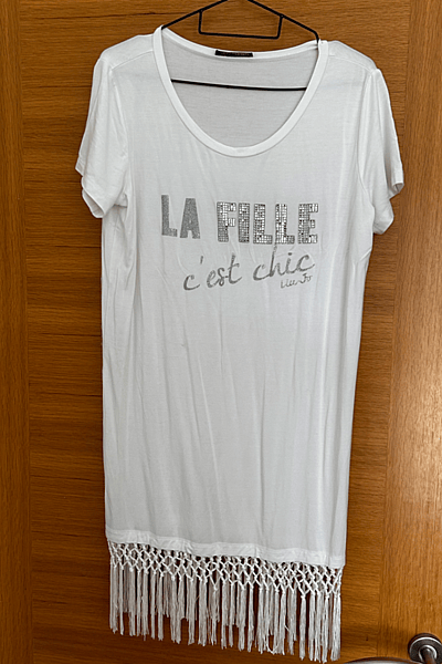White Liu Jo Beach Dress with Fringe by Liu Jo — pre-loved on Thrifted.mt