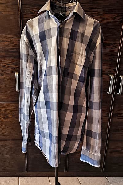 Benetton checked cotton button shirt by United Colors of Benetton — pre-loved on Thrifted.mt