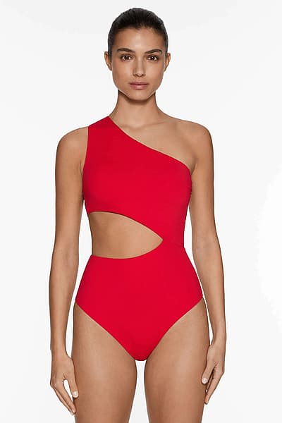 Oysho red one-piece swimsuit by Oysho — pre-loved on Thrifted.mt