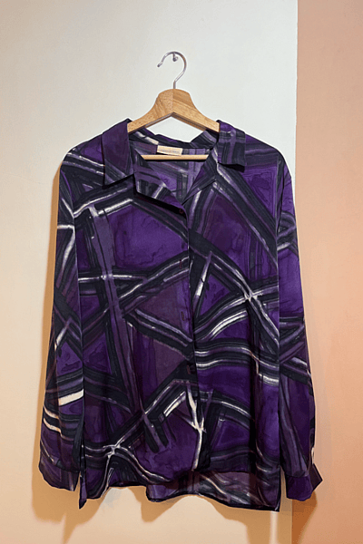 Michael Gold Patterned Button-Up Shirt by Michael Gold — pre-loved on Thrifted.mt