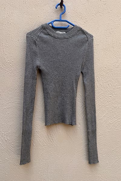 Pull&Bear Grey Long Sleeved Shirt by Pull&Bear — pre-loved on Thrifted.mt