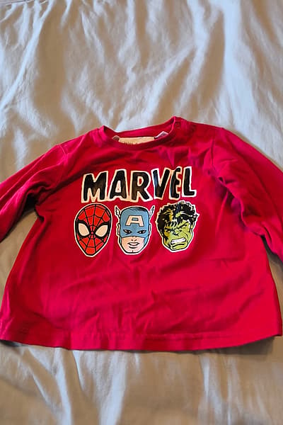Marvel graphic baby long-sleeve by Lefties — pre-loved on Thrifted.mt