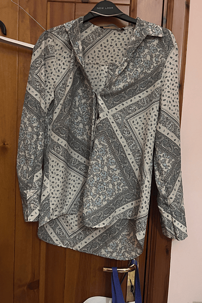 Zara Paisley Print Long Sleeve Shirt by Zara — pre-loved on Thrifted.mt